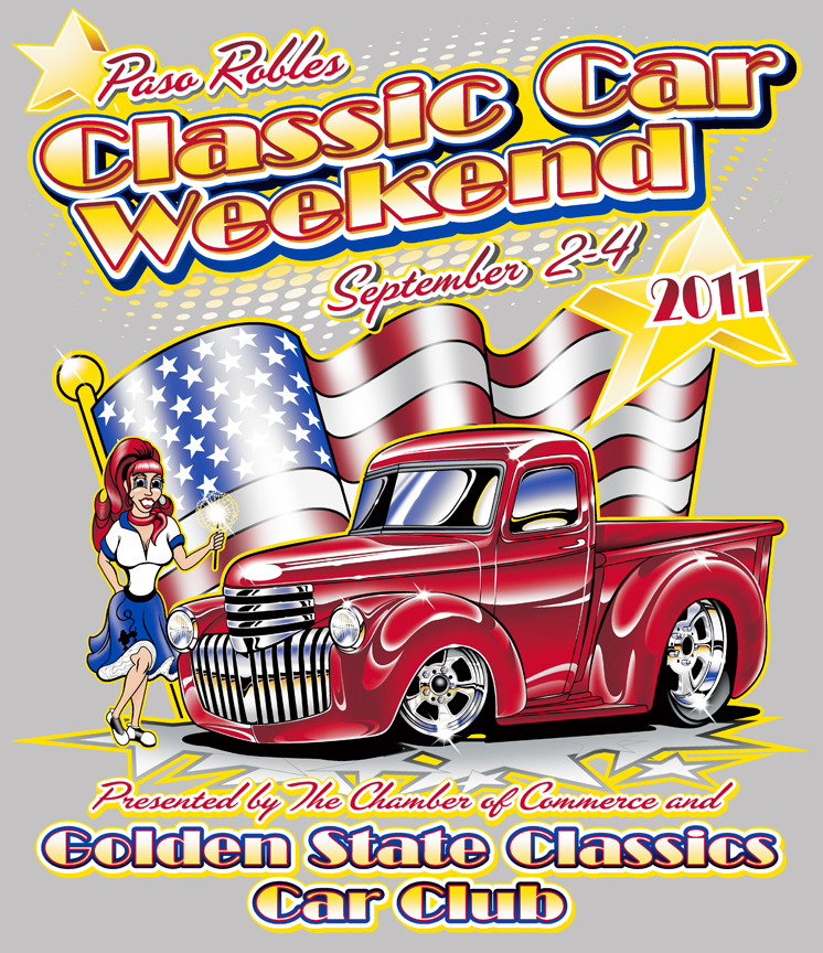 Paso Robles Car Show T-Shirt – HOT ROD KRISTINA